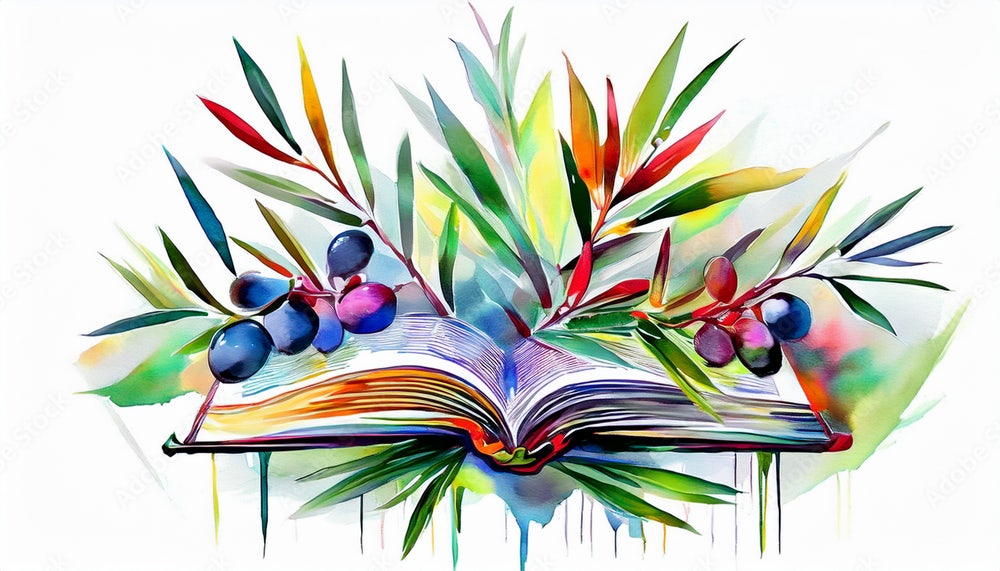 Watercolor Bible with branches