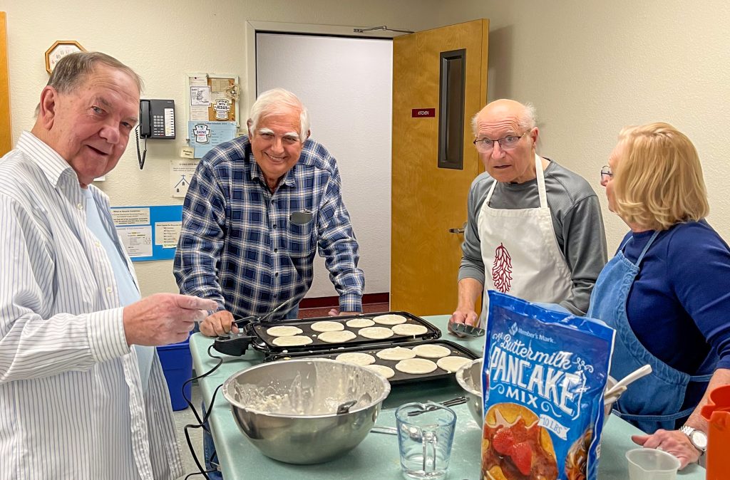 Getting ready for a pancake breakfast